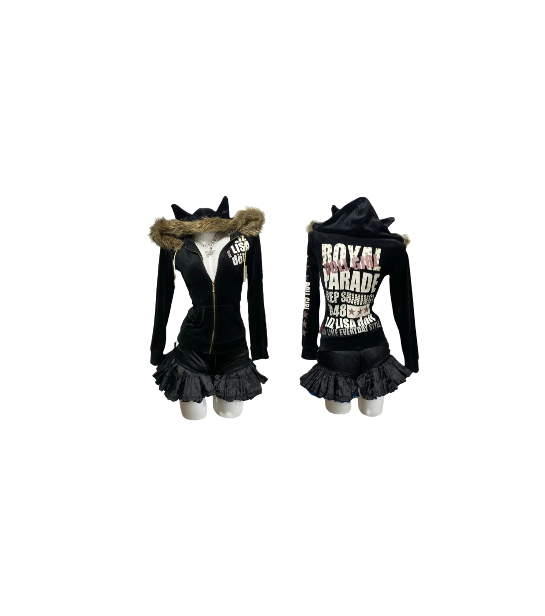 Y2K Fur Zip Up